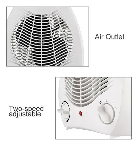Calefactor Calentador Eléctrico Termoventilador 2000w Blanco
