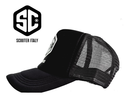 Imagen 5 de 10 de Gorra Trucker Marca Scooter Italy Original Parche Bordado