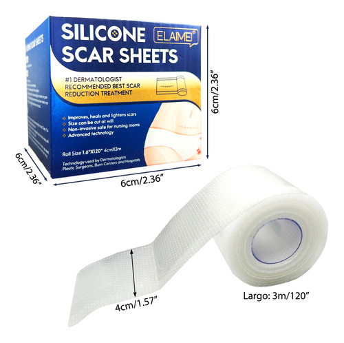 Parche Silicona Reutilizable Cicatrices Scar Sheets 3m 300cm