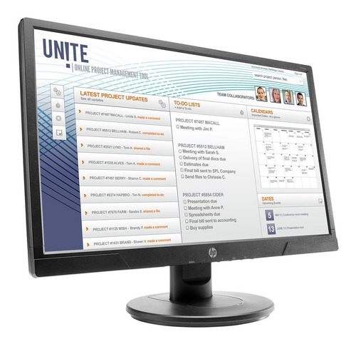 Monitor Hp V214 21 Full Hd Vga Hdmi Speakers 3wp69aa Pce