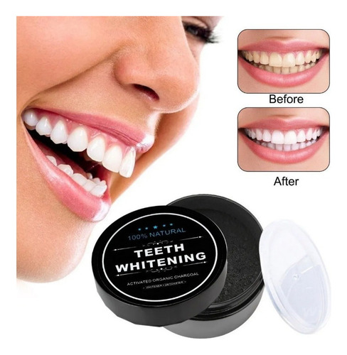 Blanqueador Dental Miracle Carbon Coco Natural Envio Gratis
