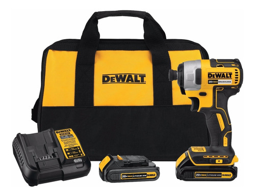 Atornillador De Impacto Dewalt 20v Dcf787c2 Con 2 Baterías