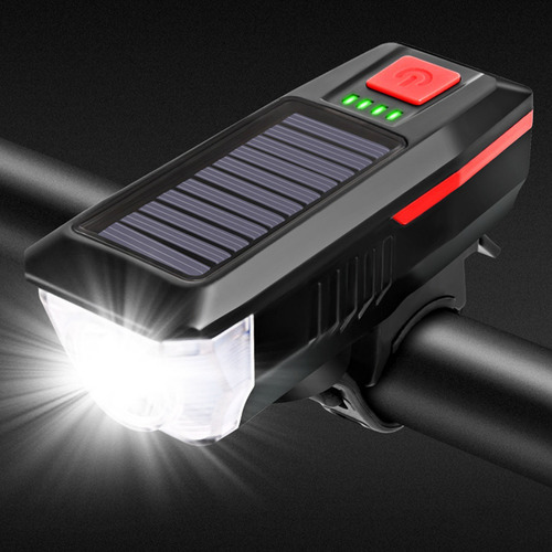 Luz Solar Delantera Para Bicicleta De Recargable Por Usb