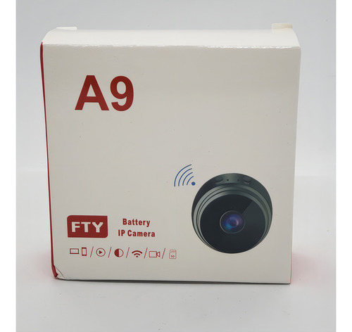 Mini Câmera Espiã A9 Segurança Wi-fi Full Hd Coibeu Cor Preto
