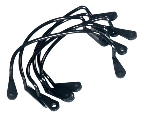 6x Billiard Net Bag Tibilantes De Bolsillo Suministros Negro