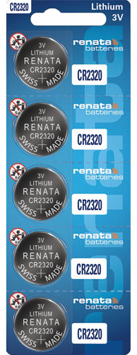 5 X Pila Boton Cr2320 2320 Renata Original Suiza Blister 