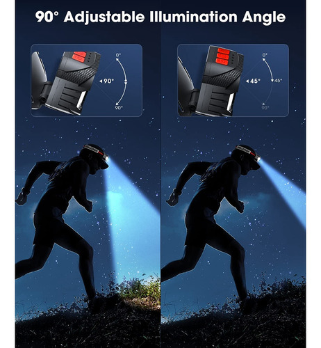 Linterna Frontal Led Superbrillante Para Acampar Al Aire Lib