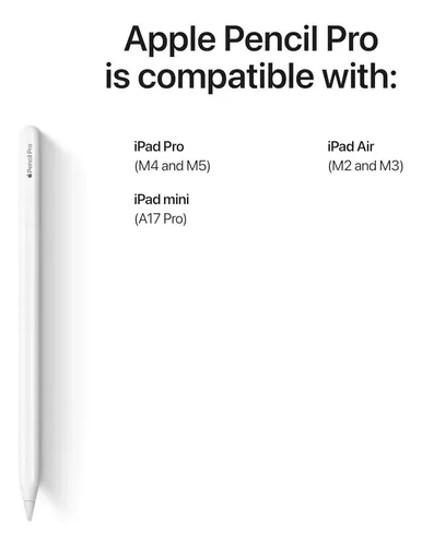 Apple Pencil Pro Para Ipad Air M2 M3 Pro M4 M5 E A17 Pro