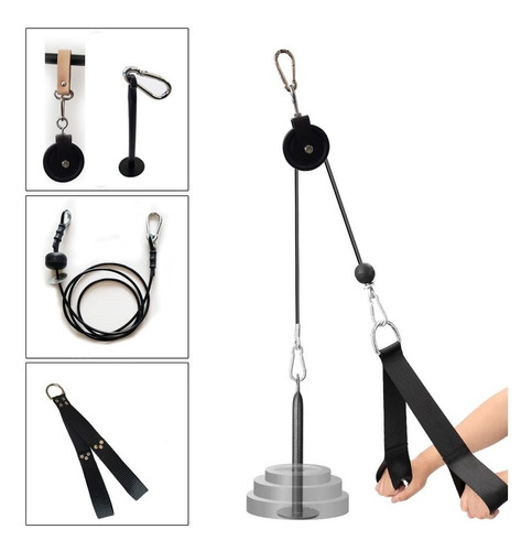 Soporte Polea Alta Multigimasio Cable Barra Pared Servicegym