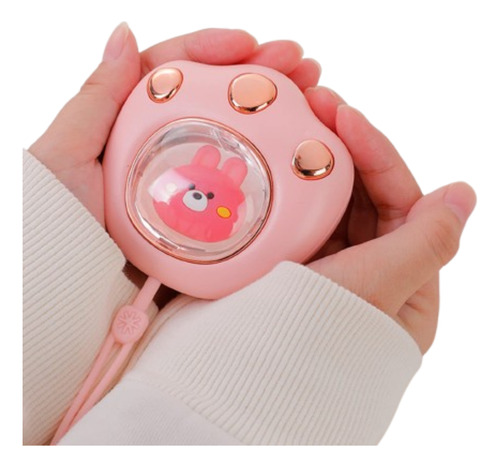 Mini Calentador De Manos Recargable Usb Bolsillo Portatil Rosa