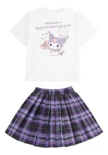 Conjunto De Falda Plisada Cosplay Jk Para Niños  Dos Piezas