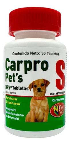 Carpro Pet's S 22 Mg 5 Kg 30 Tab Norvet
