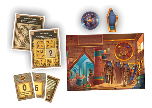 Clementoni Juego De Mesa - Juego De Escape Room - La Pirámid