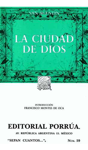 La Ciudad De Dios Sc059 - San Agustín - Porrúa