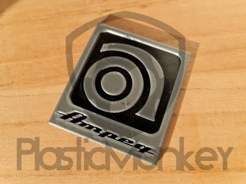 Logo Ampeg Impreso En 3d Para Caja 8x10