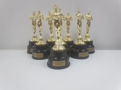 Imagem 4 de 4 de Trofeu 600030 Estatueta Oscar 23cm Gravacao Gratis