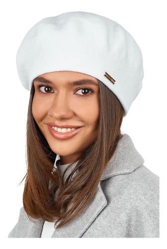 Boina Para Mujer Braxton Hats, Talla Única, Blanco