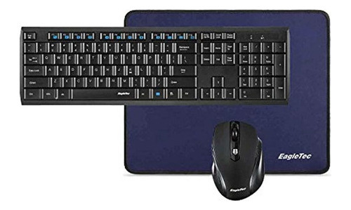 Combo De Teclado Y Mouse Inalmbricos Eagletec K104-bb Delga