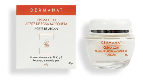 Crema Facial Con Aceite De Rosa Mosqueta Y Argán Dermanat