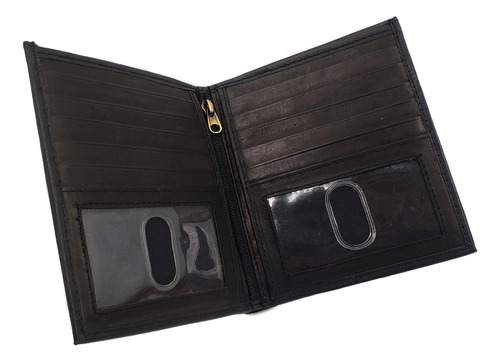 Ag Wallets Billetera Bifold Europea De Piel Auténtica Rfid.