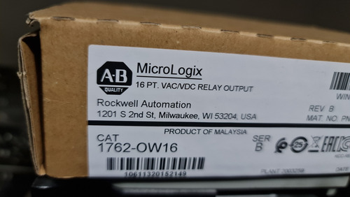 Allen Bradley 1762-ow16 Módulo Micrologix Salidas A Rele