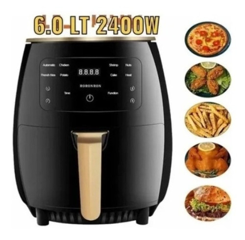 Freidora Air Fryer  Digital Electrica 6 Litros Xl  2400w