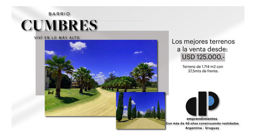 Venta Terreno en Barrio Privado Cumbres de Carrasco