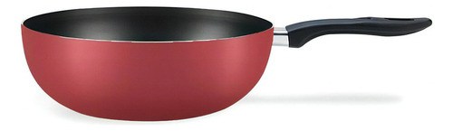 Work 28 cm Brinox Maple Teflon 4,1 ml Antiaderente Cor Cereza
