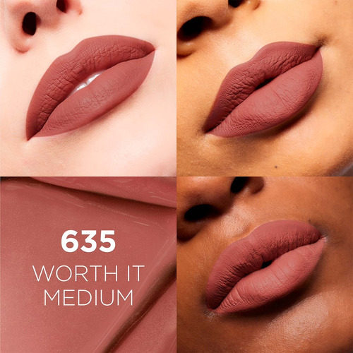 Labial Liquido Infaillible Mate Loréal Paris 635 Worth It Me Worth It Medium 635