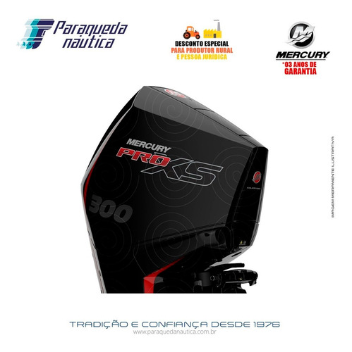 Motor De Popa Mercury 4 Tempos 300hp L V8 Dts Pro Xs