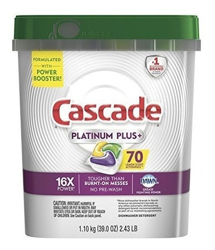 Jabon Detergente Cascade Platinum Plus Para Lavavajillas