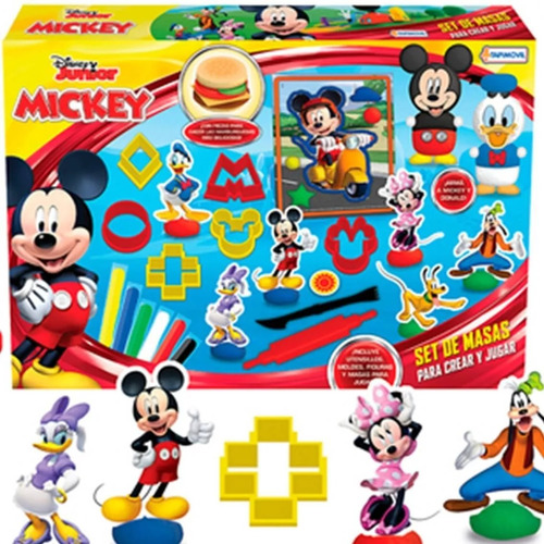 Set De Masas Y Moldes Mickey Con Personajes Disney Tapimovil