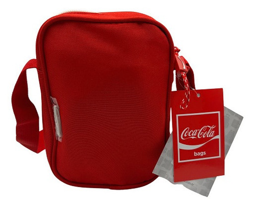 Shoulder Bag Preta E Vermelho Coca Cola Bolsa Transversal
