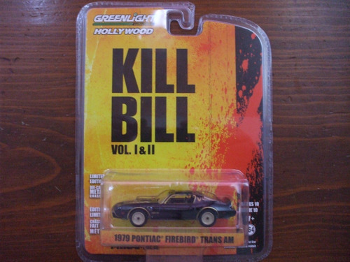 Greenlight Hollywood S10 Kill Bill 1979 Pontiac Firebird Color Negro