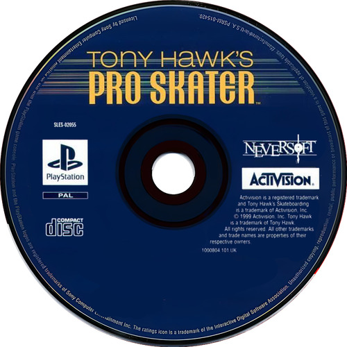 Jogo Tony Hawk's Pro Skater 1 - Ps1 Midia Fisica