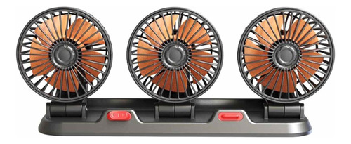 Ventilador Eléctrico De Tres Cabezales Para Coche Universal