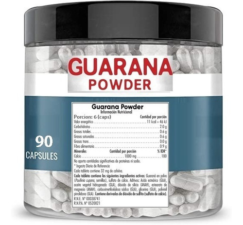 Guarana Power 500 Mg - 120 Cápsulas 