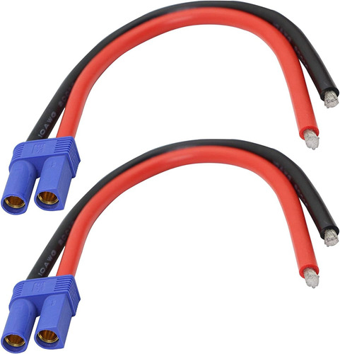 Ec5 Conector De Banana Hembra Con Alambre De Silicona De 10 