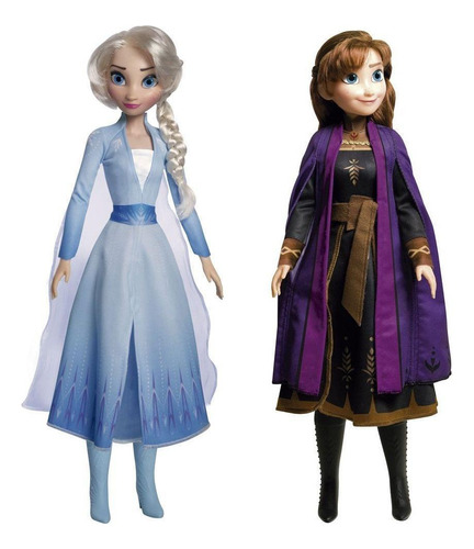 Kit Bonecas Anna E Elsa Frozen 2 Disney Baby Brink