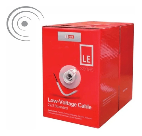 Cable Para Alarma 2x22 Multifilar,  305 Mts, 2 Conductores.