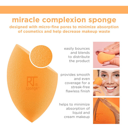 Real Techniques Ultimate Makeup Sponge Blending And Setti...
