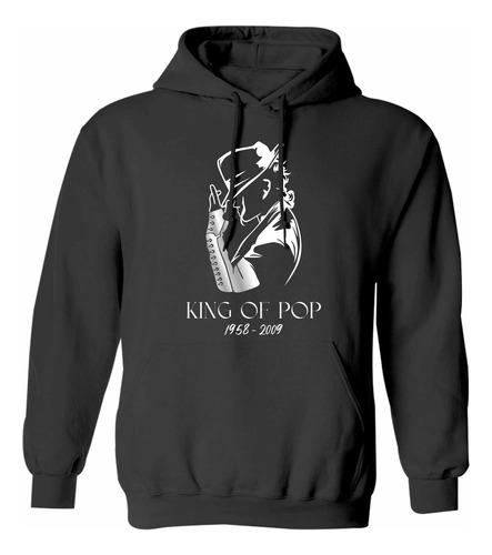 Sudadera Mod Michael Jackson King Of Pop Estampado En Vinil