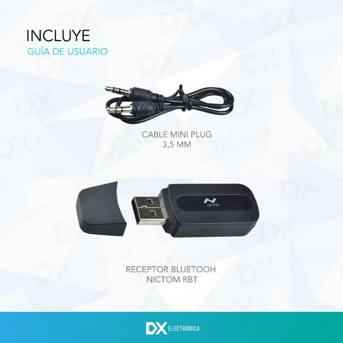 Receptor Audio Bluetooth Aux Spotify Musica Auto Parlantes