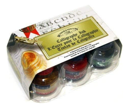 Winsor Y Newton Calligraphy Set De Tintas De 6 Tarros, 30 Ml