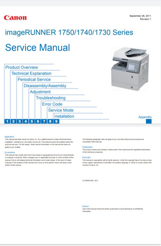 Manual De Servicio Ir1730 Canon