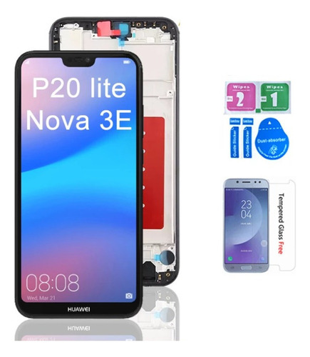 1 Pantalla Lcd Con Marco Para Huawei P20 Lite Nova 3e