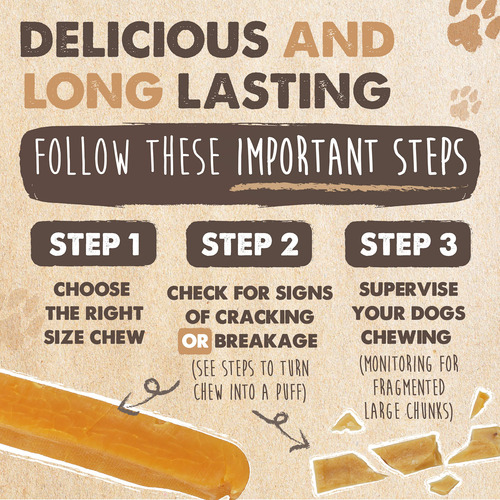 Queso Dog Chews Mighty Paw Yak Con Alto Contenido De Proteín