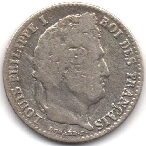 Francia 1/4 De Franco 1836 A Plata 0,900