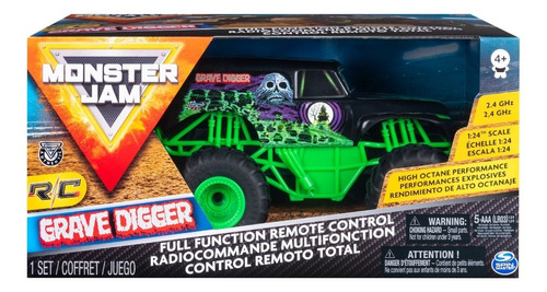 Monster Jam Autos Con R/c Grave Digger Sharif Express