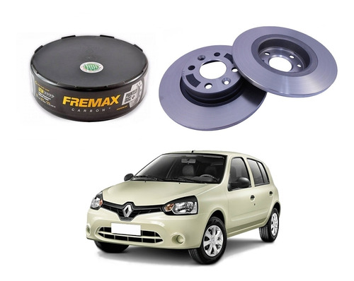 Disco Freio Dianteiro Fremax Renault Clio 1.0 16v 2013